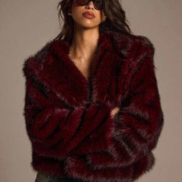 Faux Fur Hooded Jacket - Picture 6 of 8